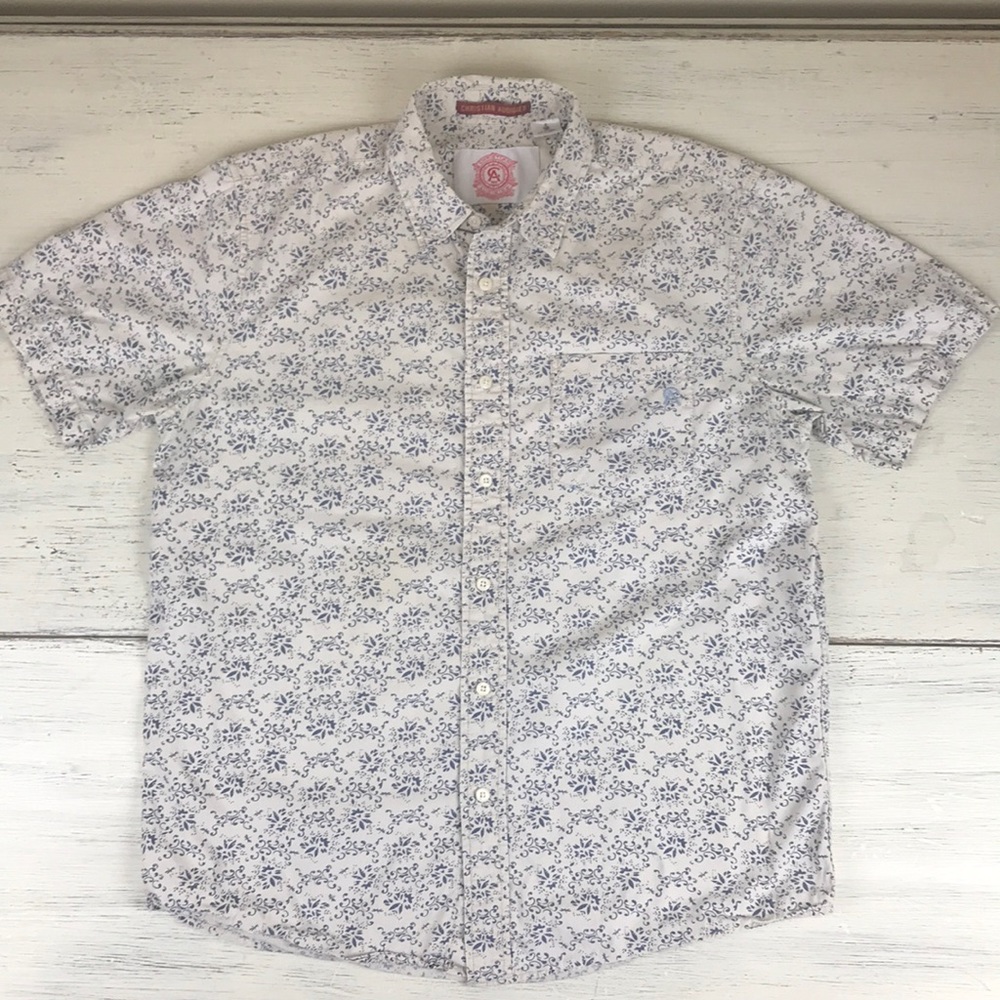 Christian Augidier short sleeve casual shirt Sz L